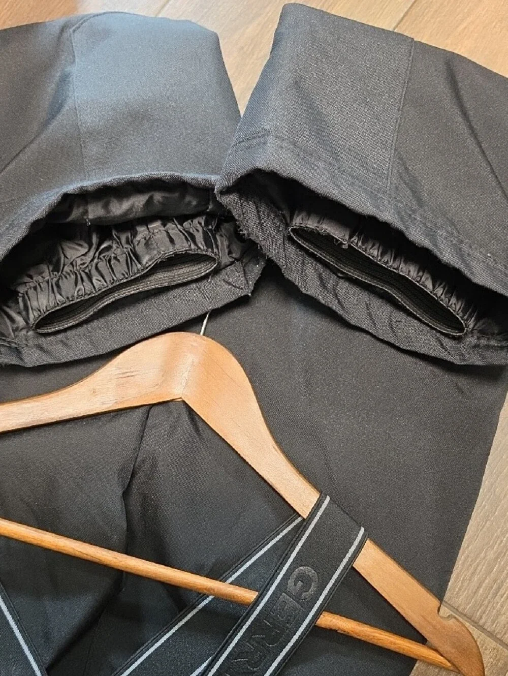 Gerry Weber Kids Black Snow Overalls with Logo Suspenders, Size 7-8